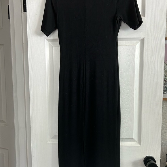 Marine Layer Lexi Ribbed Mock Neck Midi Dress - Picture 4 of 5